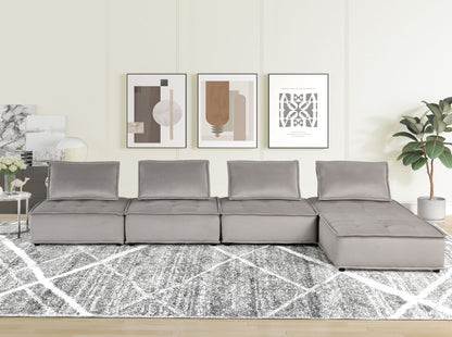 Anna - Stylish Sectional Sofa Ottoman Lilola Home