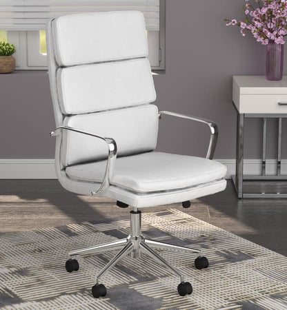 Ximena - Upholstered Adjustable High Back Office Chair CoasterEssence