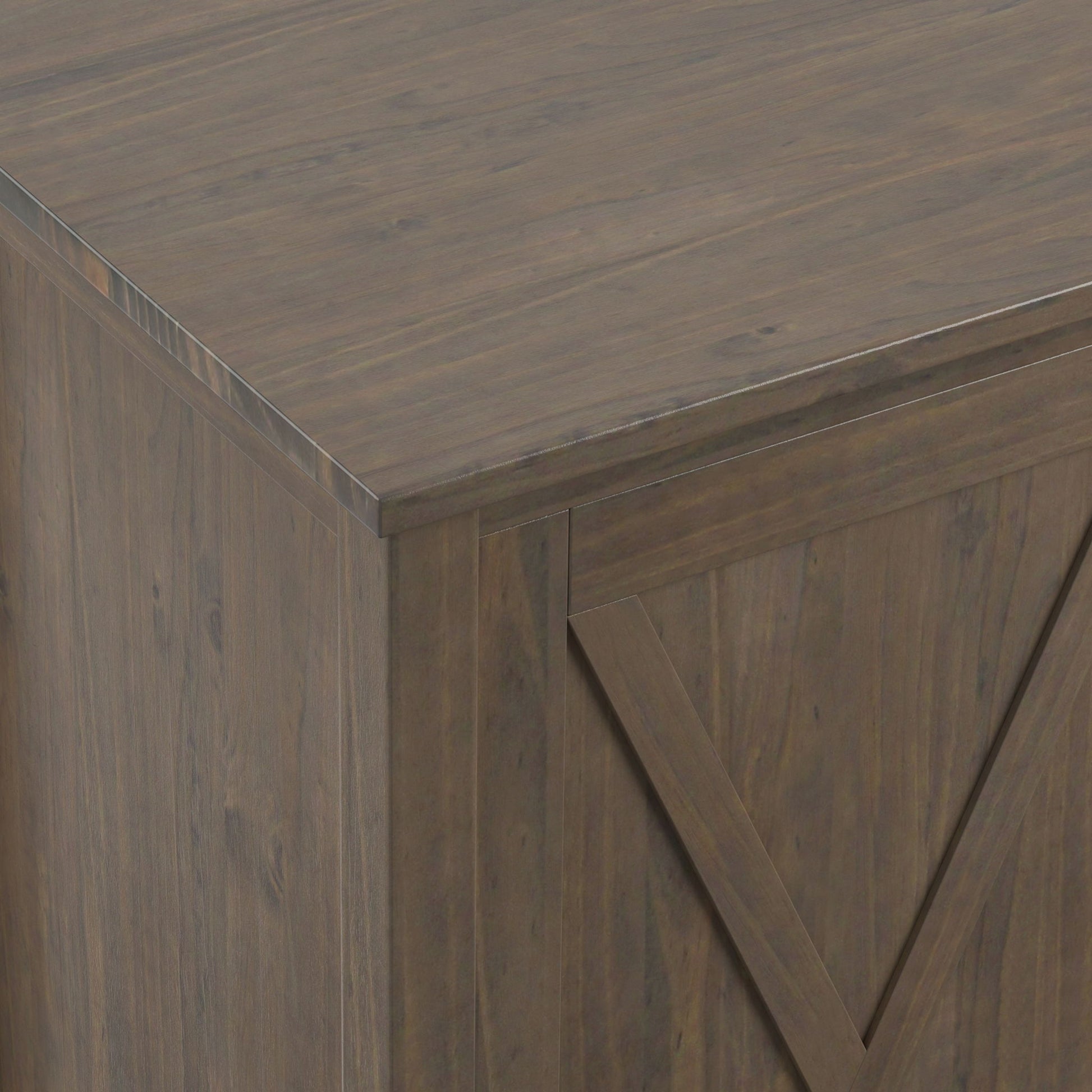 Ela - Sideboard With Wine Storage - Smoky Brown Simpli-Home