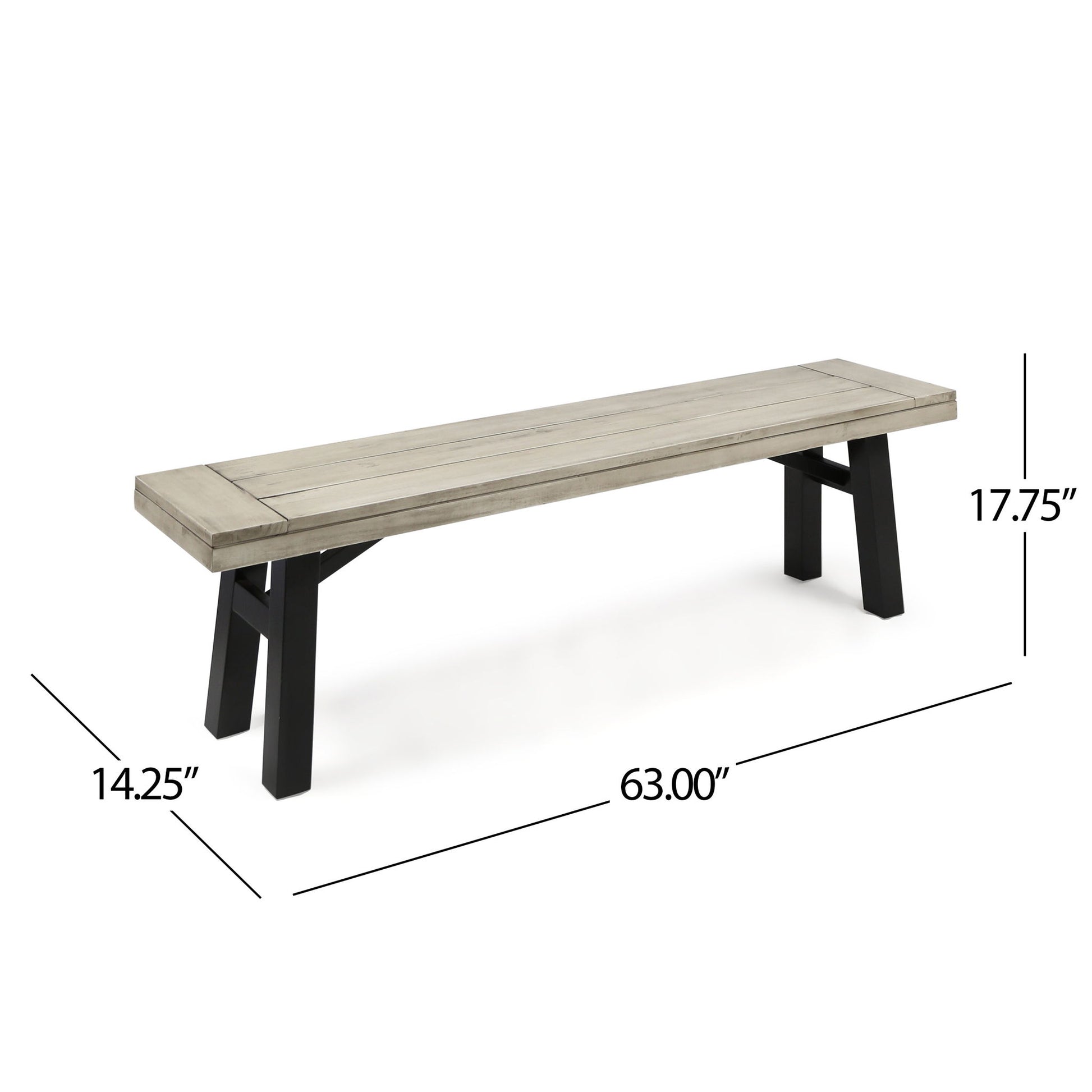 Bettina - Bench - Gray Noble House