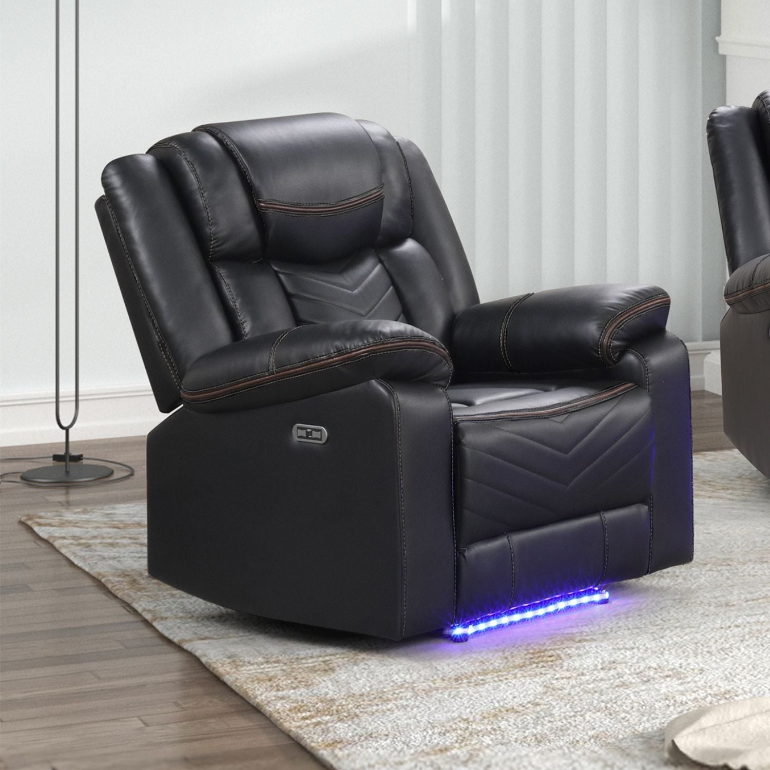 Challenger - LED Power Recliner Chair Matrix Furniture Group