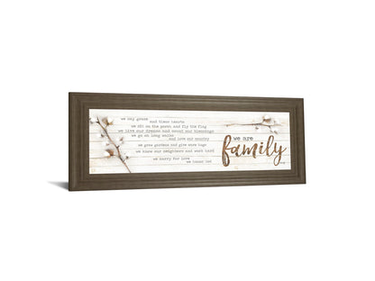 We Are Family By Marla Rae - Framed Print Wall Art - Beige