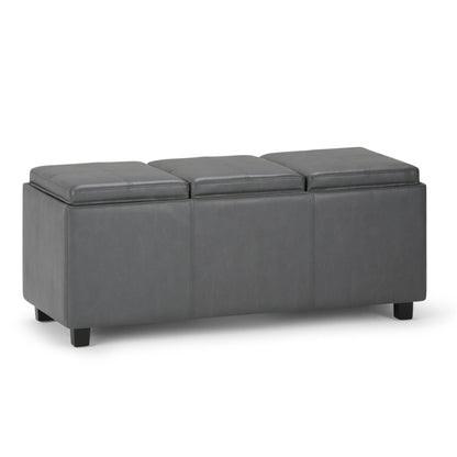 Avalon - Upholstered Storage Ottoman Simpli-Home