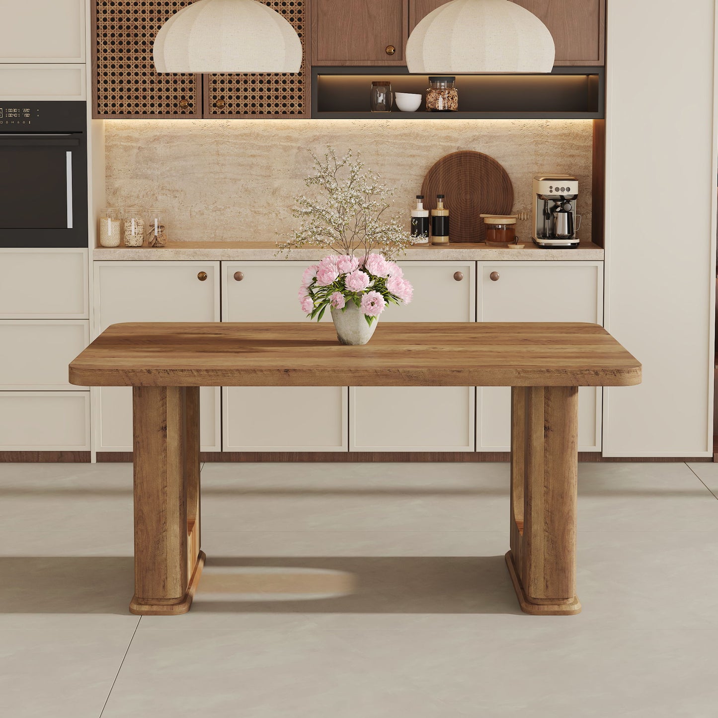 Stylish Wood Color Textured Dining Table Material With Wood Grain Stickers - Transparent / Wood Home Essentials