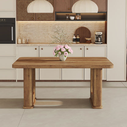 Stylish Wood Color Textured Dining Table Material With Wood Grain Stickers - Transparent / Wood Home Essentials