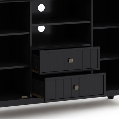 Acadian - Handcrafted Tall TV Media Stand Simpli-Home