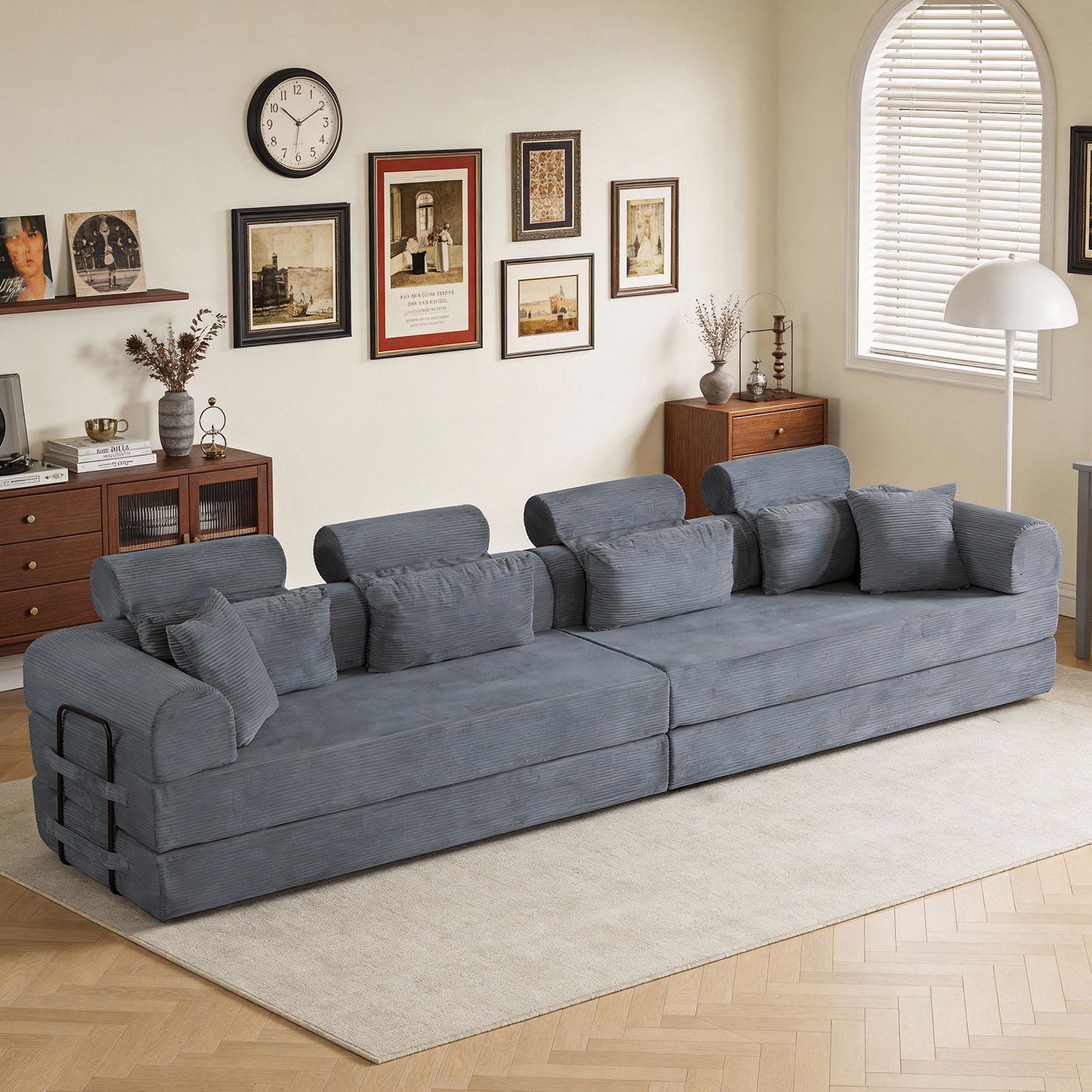 Modern L-Shape Modular Sectional Sofa, Compressed Design Home Essentials