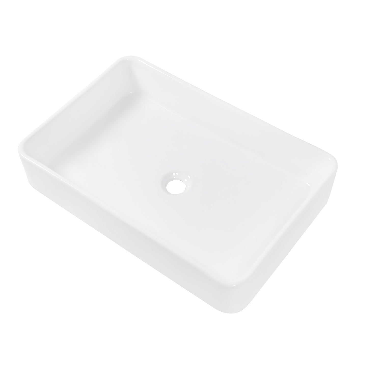 Modern European Design Ceramic Rectangular Vessel Bathroom Sink Daily Nest