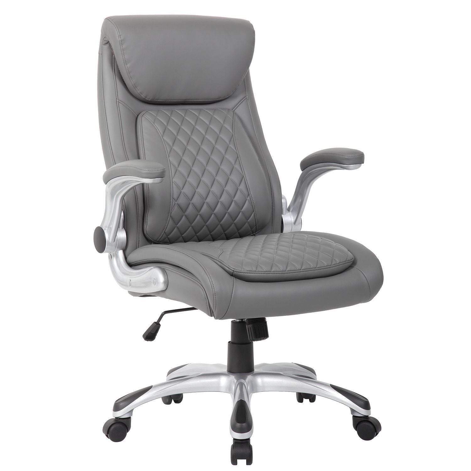 High Back Ergonomic Executive Office Chair, Adjustable Height And Lumbar Support For Home & Office - Antique Gray Home Essentials