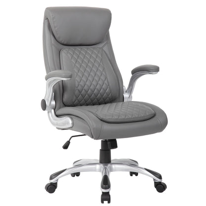 High Back Ergonomic Executive Office Chair, Adjustable Height And Lumbar Support For Home & Office - Antique Gray Home Essentials