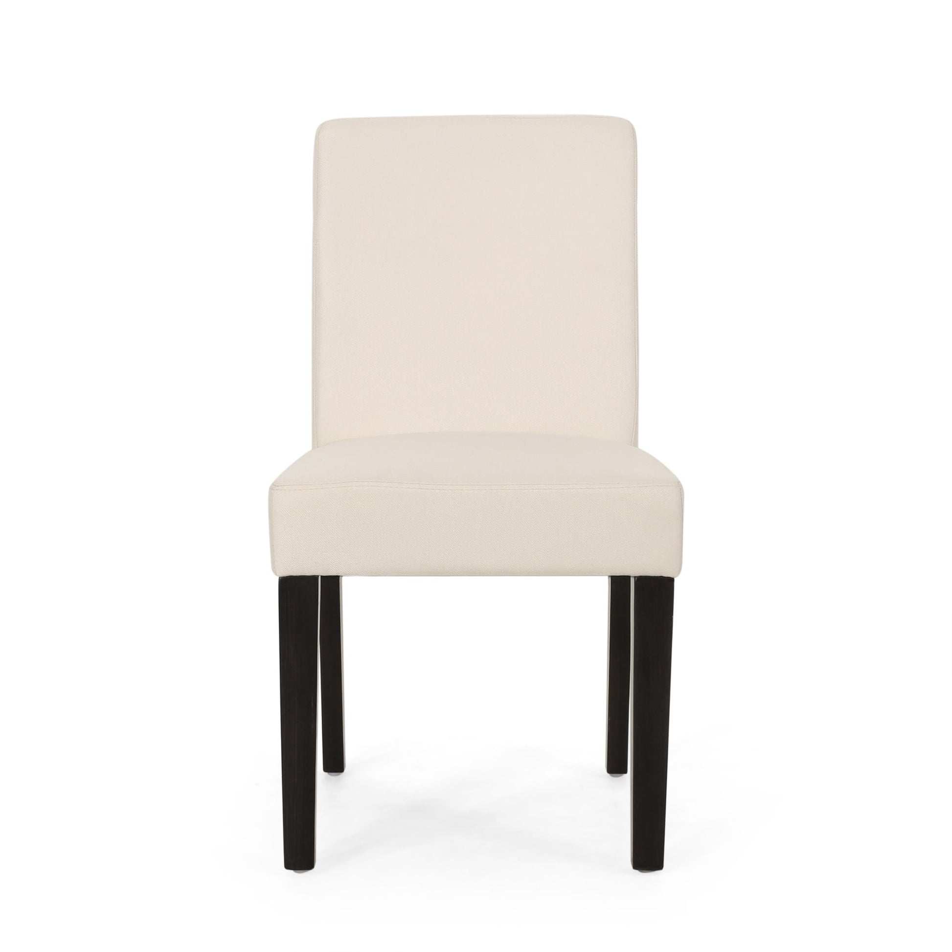 Contemporary Dining Chair With Upholstered Seating And Tapered Legs Noble House