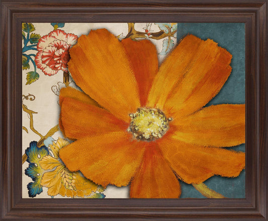 Golden Petal Burst - 28" x 34" Framed Wall Art Classy Art