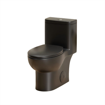 1 Piece Toilet With Tornado Flush, Soft Closing Seat Daily Nest