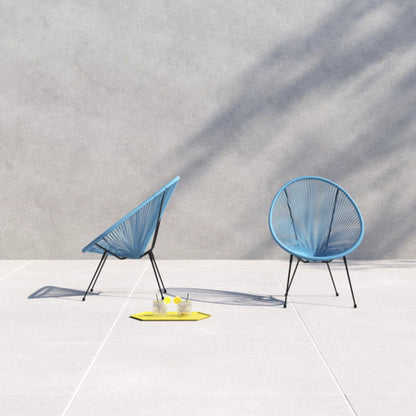 Modern Egg Shaped String Chairs (Set of 2) LSI Patio Furniture