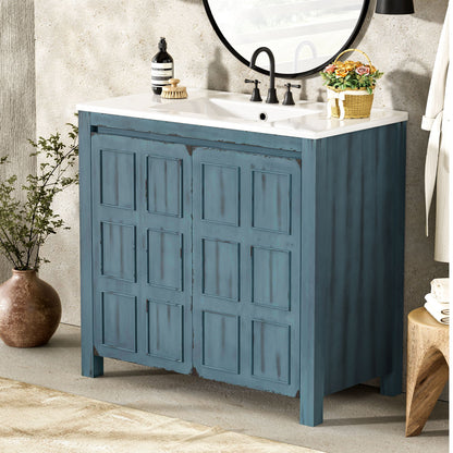Bathroom Vanity Organizer With Sink, Combo Cabinet Set, Bathroom Storage Cabinet Hearth and Haven