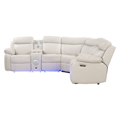 Lacrosse - Power Reclining Sectional Sofa Matrix Furniture Group