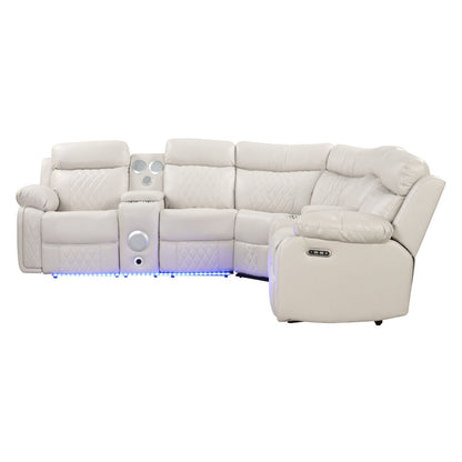 Lacrosse - Power Reclining Sectional Sofa Matrix Furniture Group
