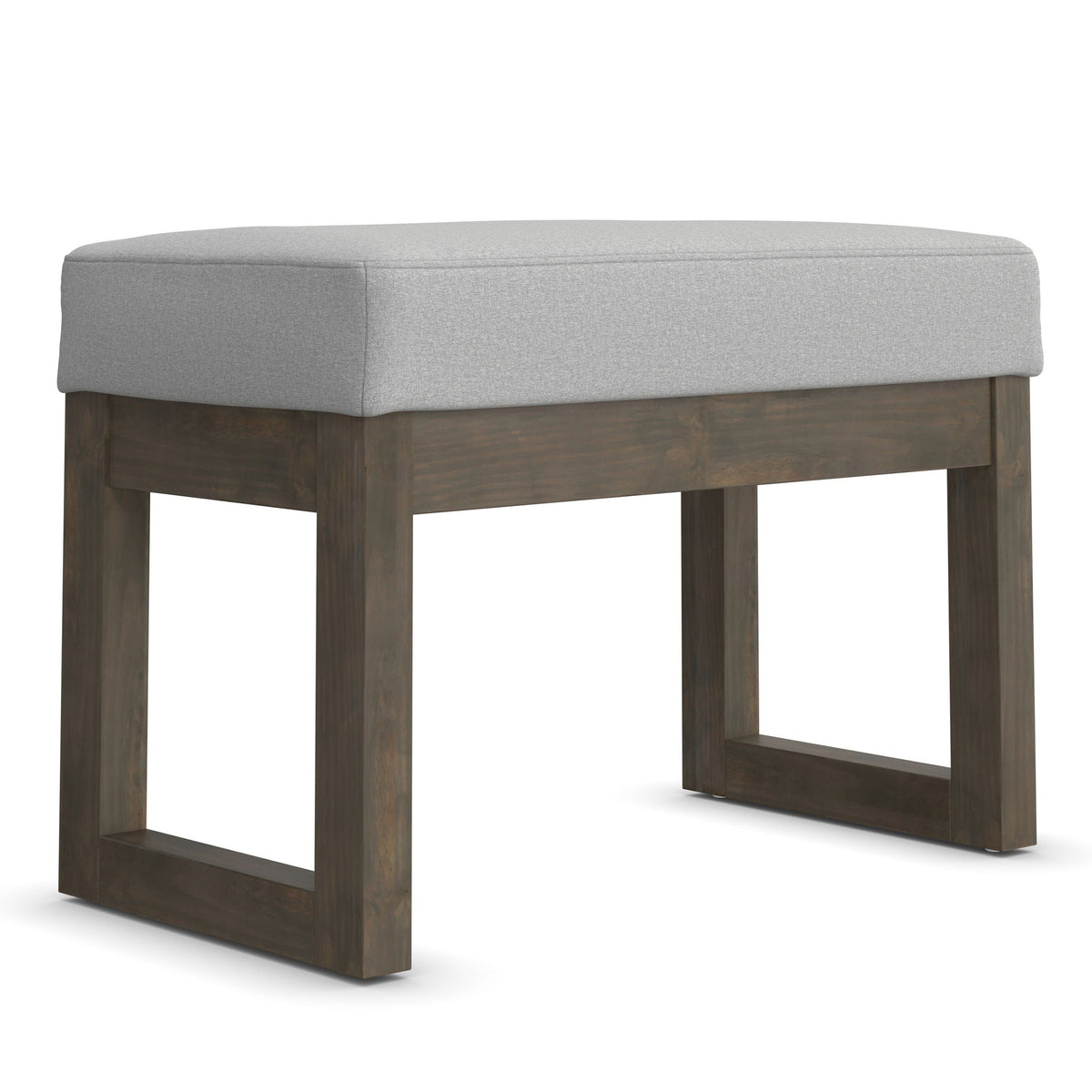Milltown - Small Ottoman Bench - Stone Gray Simpli-Home