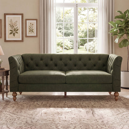 Chesterfield Sofa With Flared Arms For Living Room Noble House