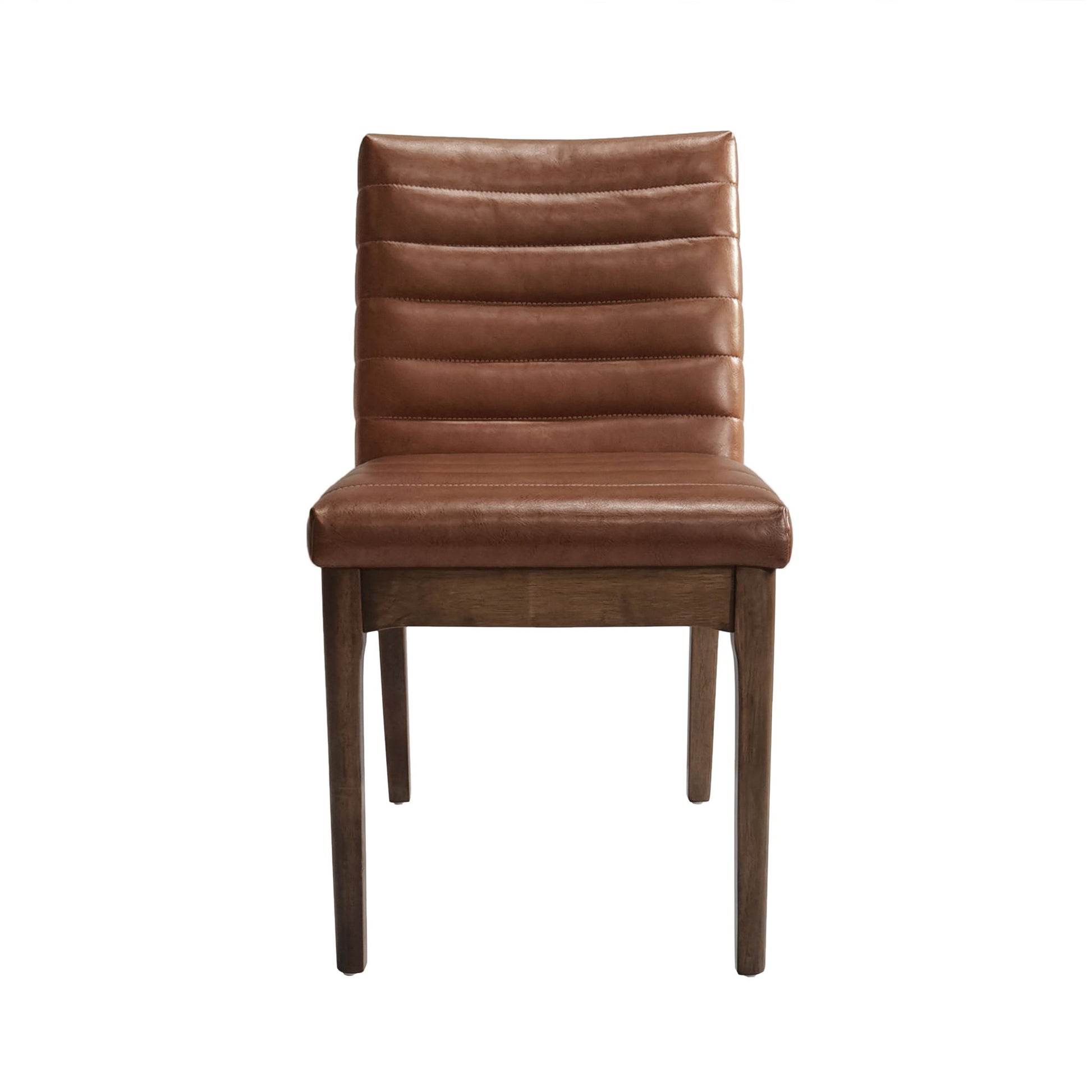 Upholstered Dining Chairs With Rubber Legs (Set of 2) Noble House