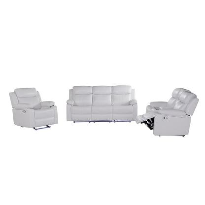 Blanche - Reclining Set With LED Lights, Speaker Global Furniture USA