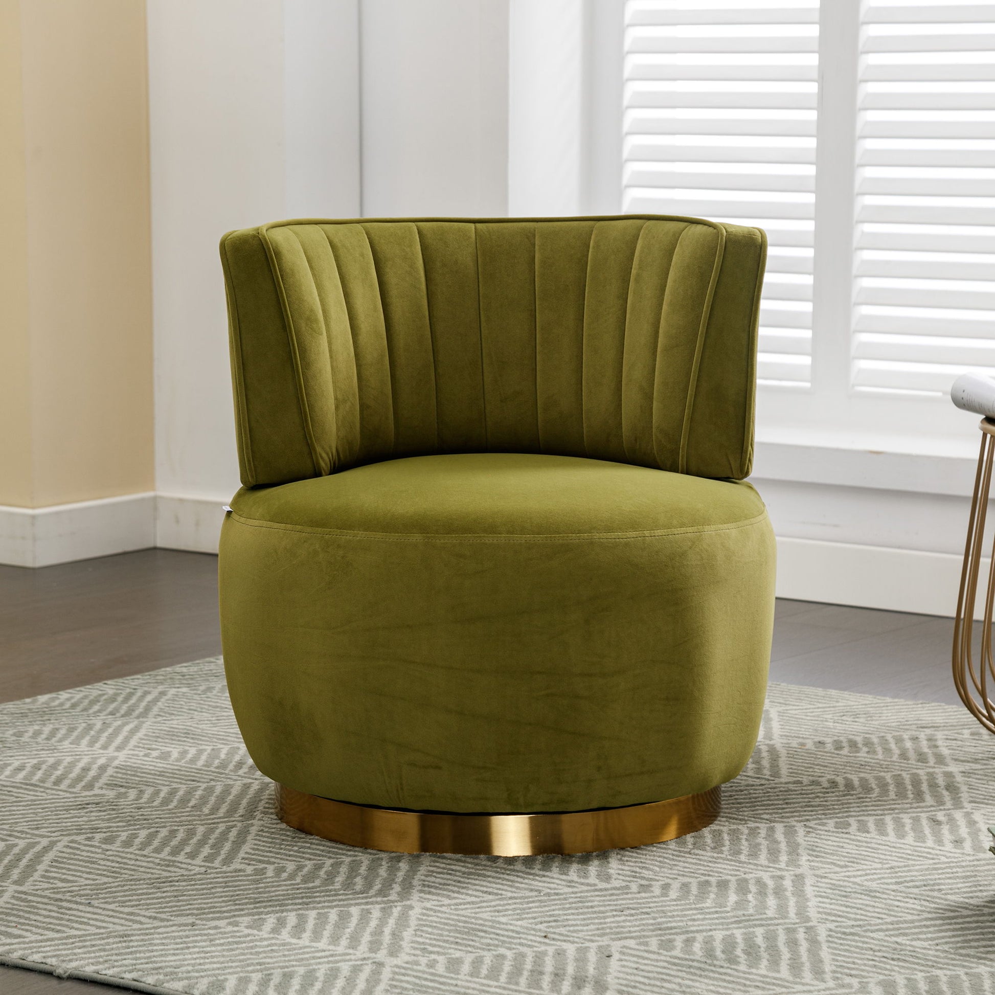 360 Degree Swivel Cuddle Barrel Accent Sofa Chair Home Essentials