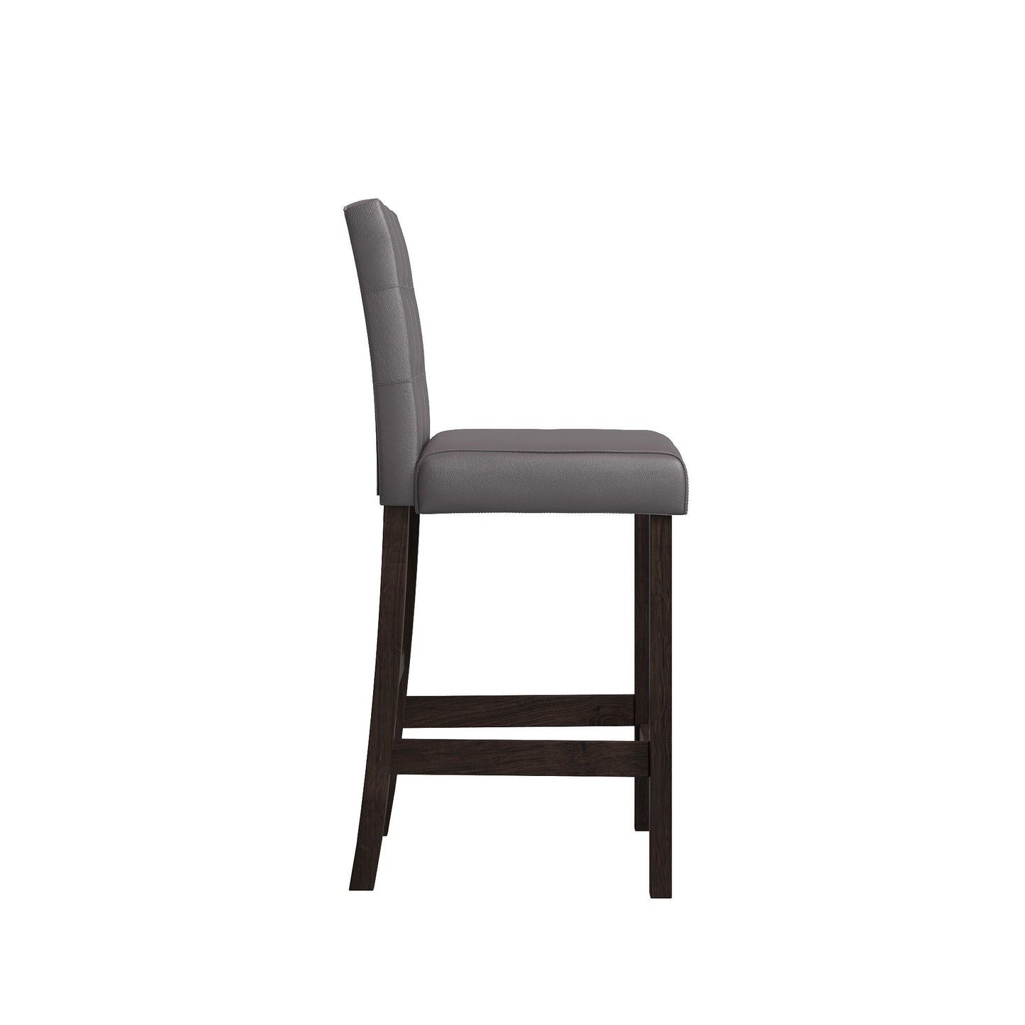 Leon - Bar Table And 4 Bar Stools - Espresso / White Global Furniture USA