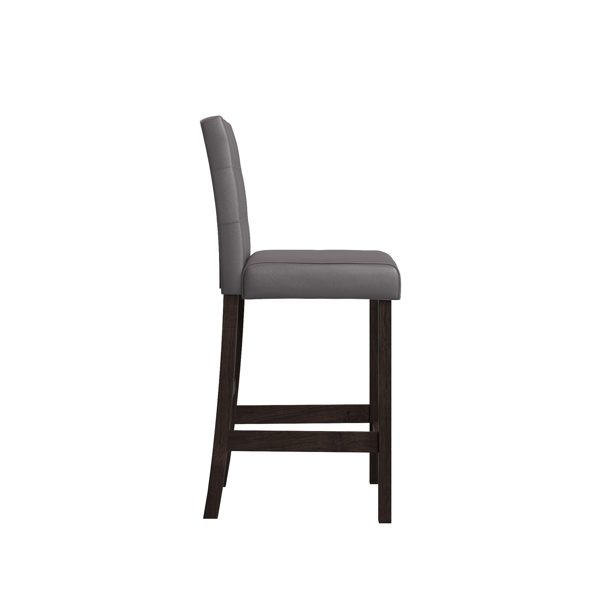 Leon - Bar Table And 4 Bar Stools - Espresso / White Global Furniture USA