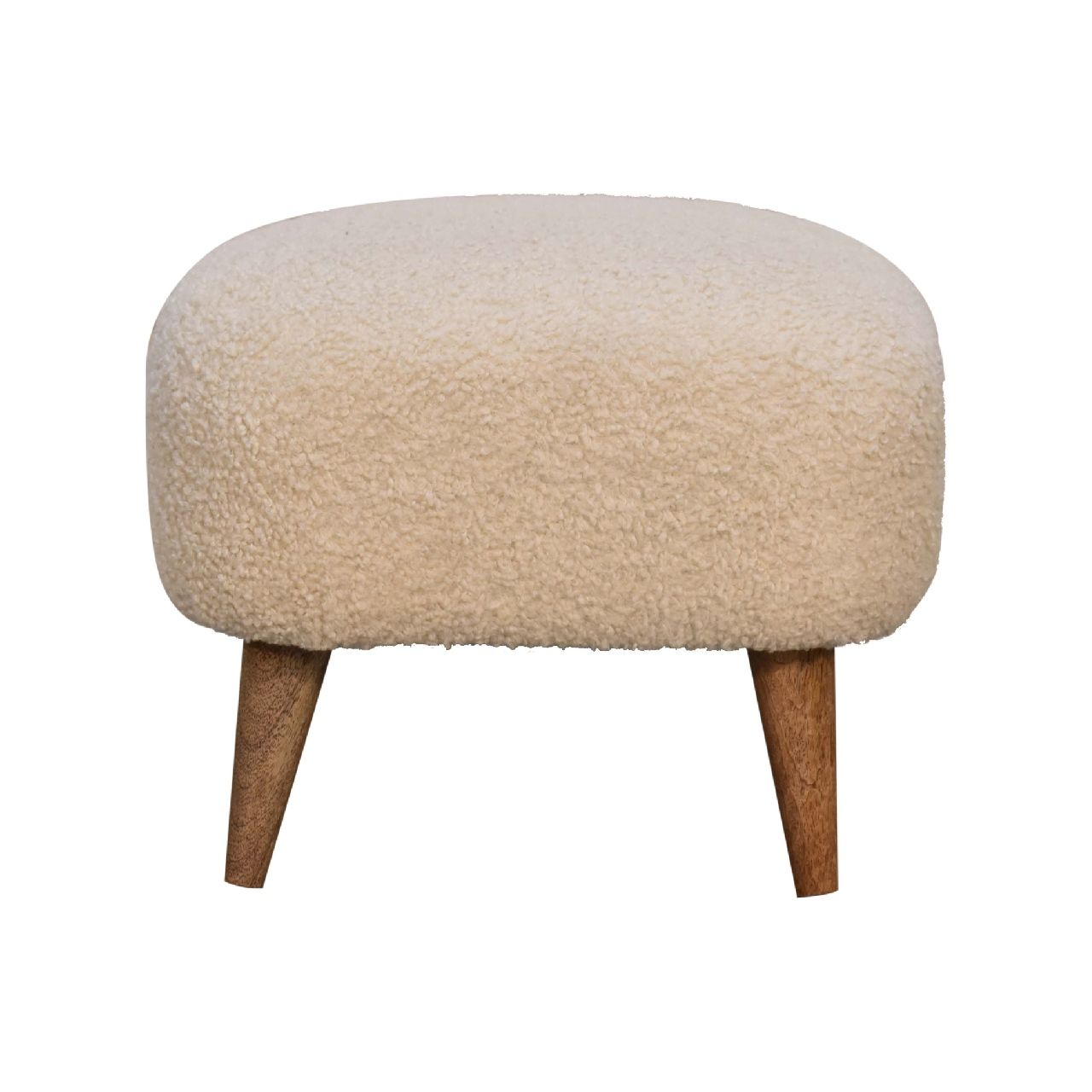 Square Footstool - Cream Artisan Furniture