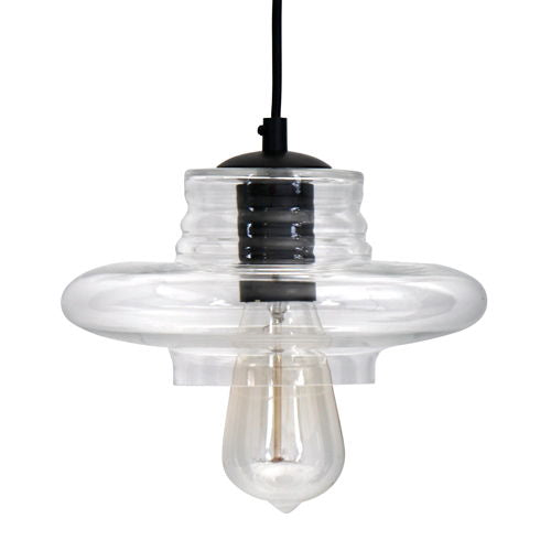 Torus - Saucer Industrial Pendant - Clear Lumi Source