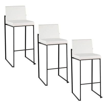 Fuji - Contemporary High Back Barstool Elegant Design Lumi Source