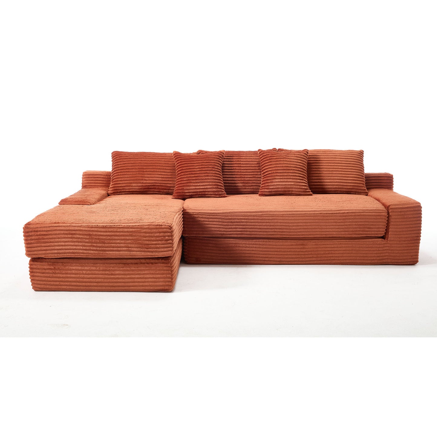 Modern L - Shaped Sectional Couch With Memory Foam Home Essentials