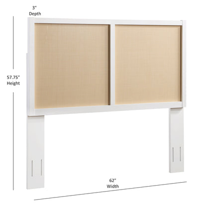 Barkley - Cane Headboard With Adjustable Height Home Essentials