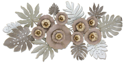 53x28 Metal Wall Decor - Gray