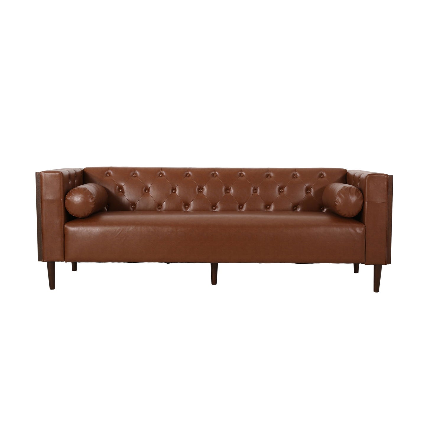 Contemporary 3 Seater Sofa With Tufted Design Noble House