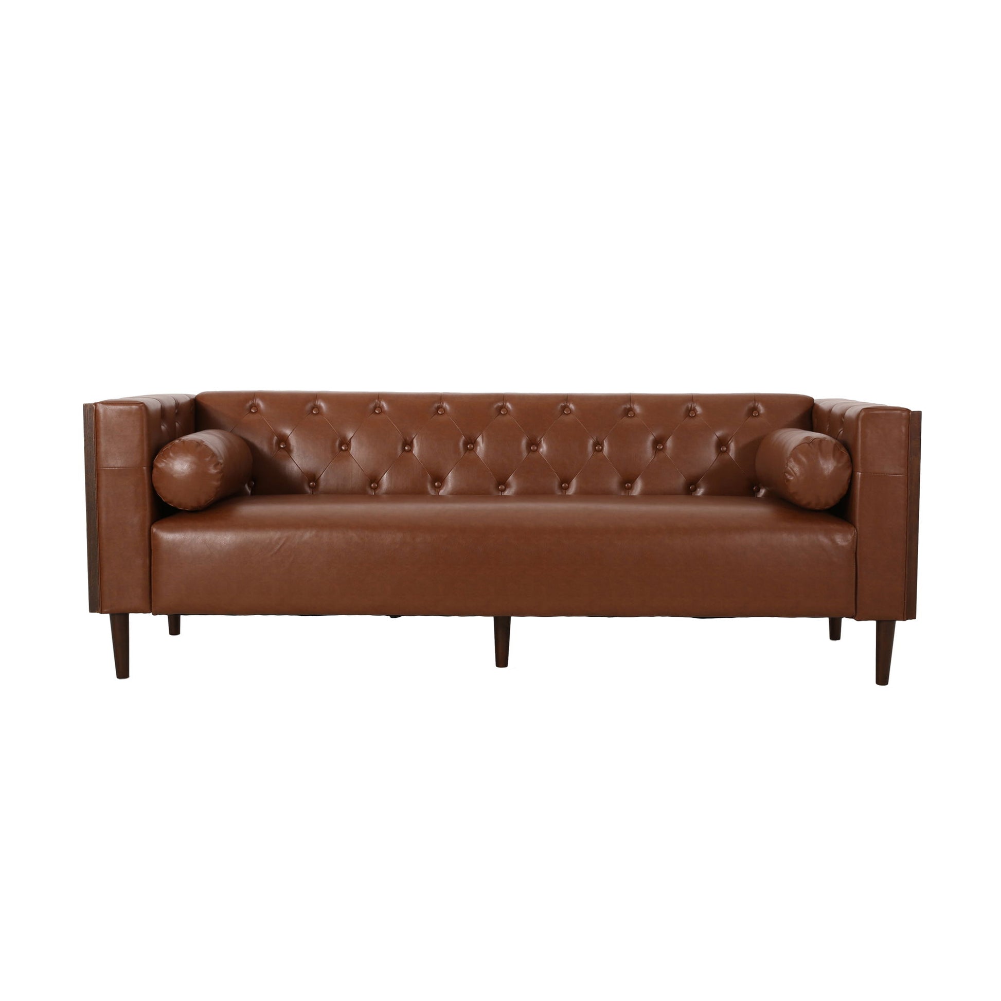Contemporary 3 Seater Sofa With Tufted Design Noble House