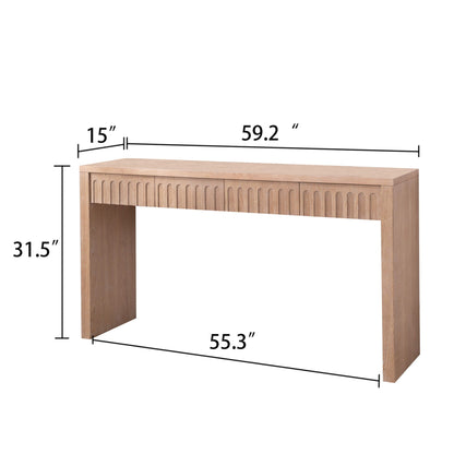 Modern Console Table With 4 Drawers, Entryway Table Home Essentials