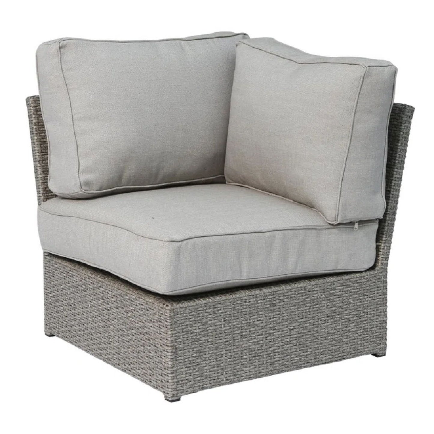 Outdoor Wicker Sectional With Weather Resistant Cushions And Table LSI Patio Furniture