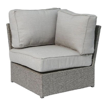 Outdoor Wicker Sectional With Weather Resistant Cushions And Table LSI Patio Furniture