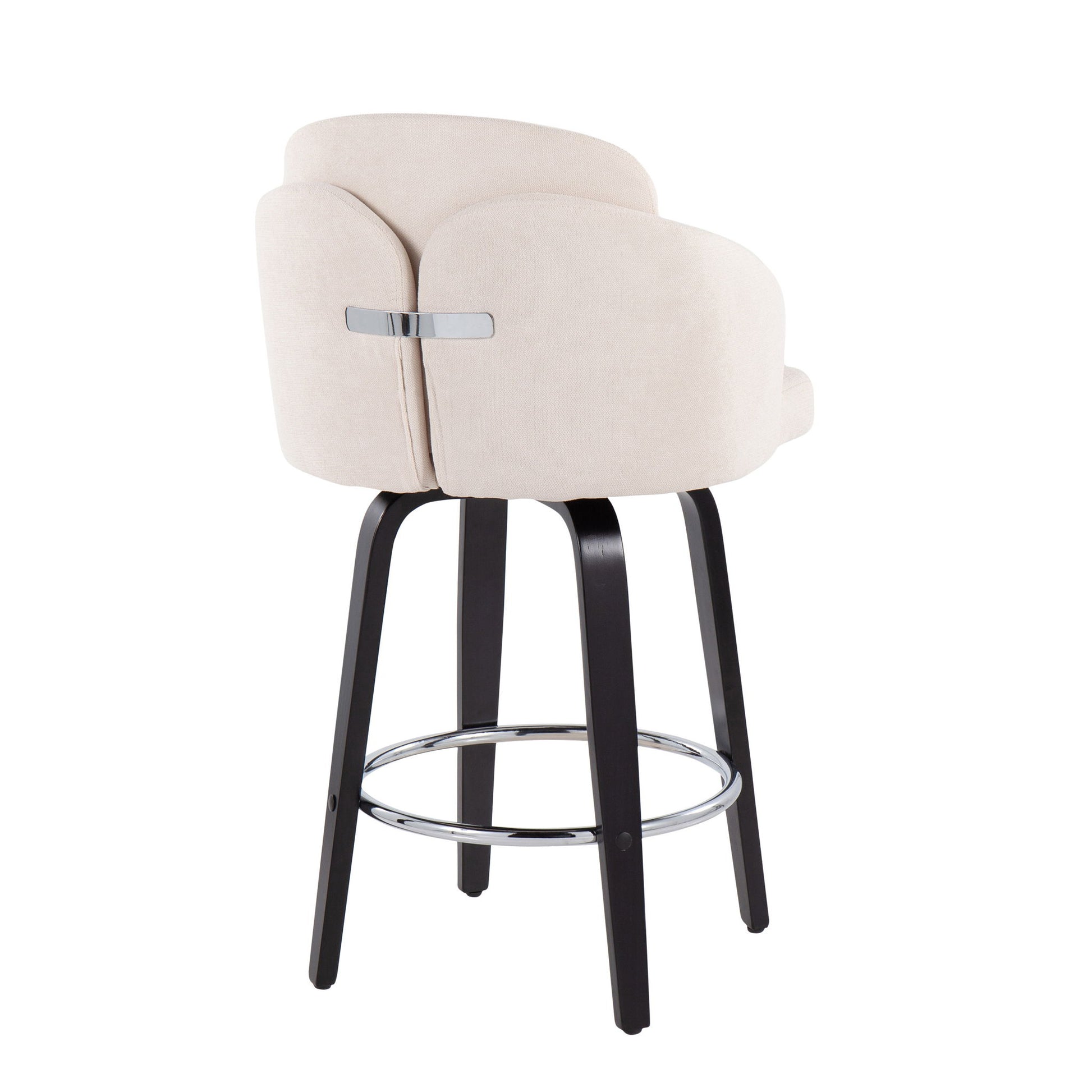 Dahlia - Contemporary Counter Stool Round Footrest (Set of 2) Lumi Source