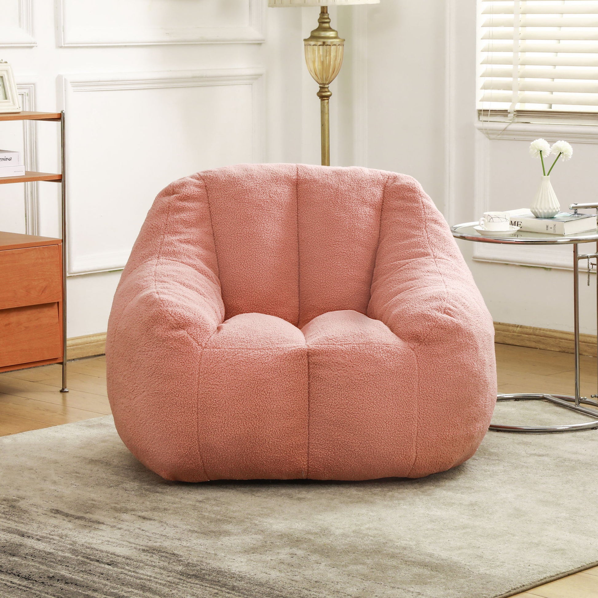 Comfy Bean Bag Chair With Memory Foam Filler, Tufted Soft Home Essentials