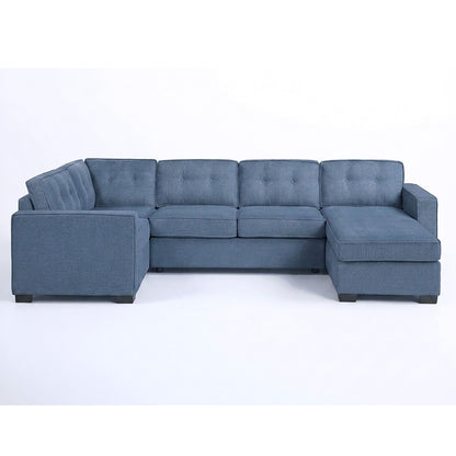 Reversible Chaise U - Sectional Couch, Living Room 3 Piece Set Home Essentials
