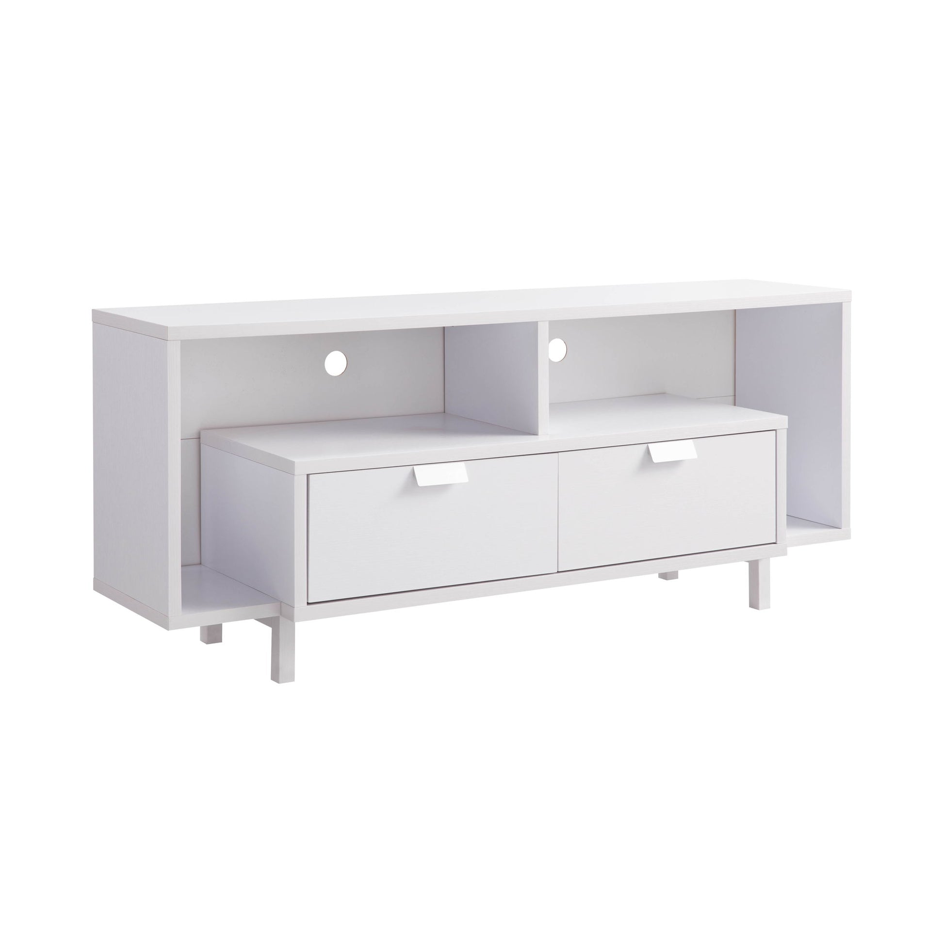Modern TV Stand & Two Shelves And Two Drawers Home Essentials