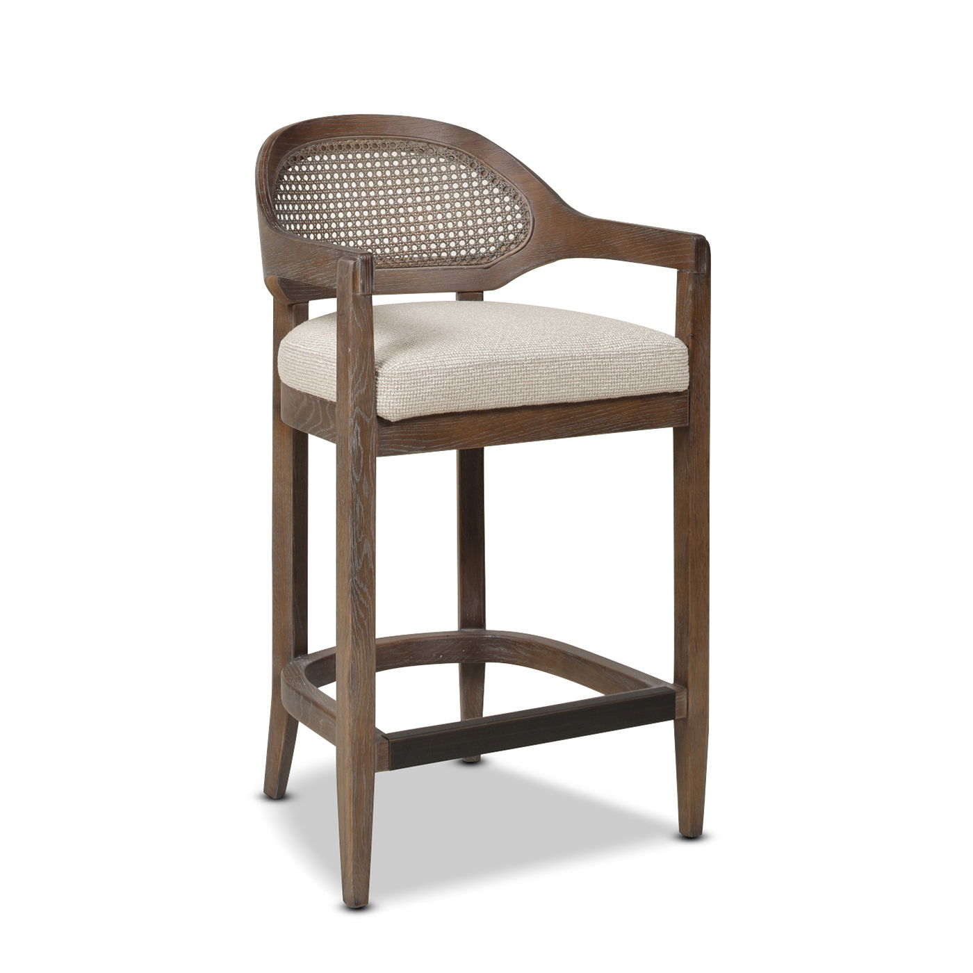 Americana - Mid-Century Modern Cane Back Counter Stool Jennifer Taylor Home