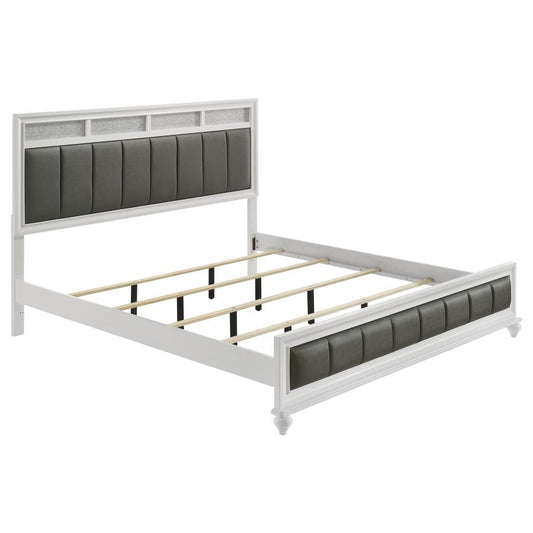 Barzini - Upholstered Panel Bed CoasterEveryday