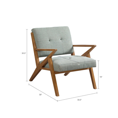 Lounge Chair With Tufted Upholstery And Solid Frame JLA