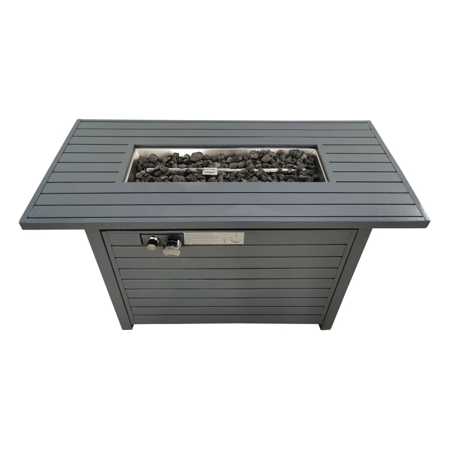 Outdoor Fire Pit Table With Lid Fuel Versatility LSI Patio Furniture