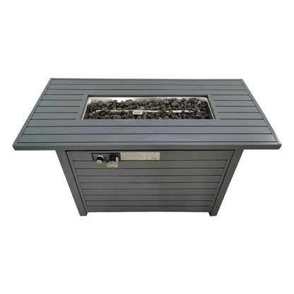 Outdoor Fire Pit Table With Lid Fuel Versatility LSI Patio Furniture
