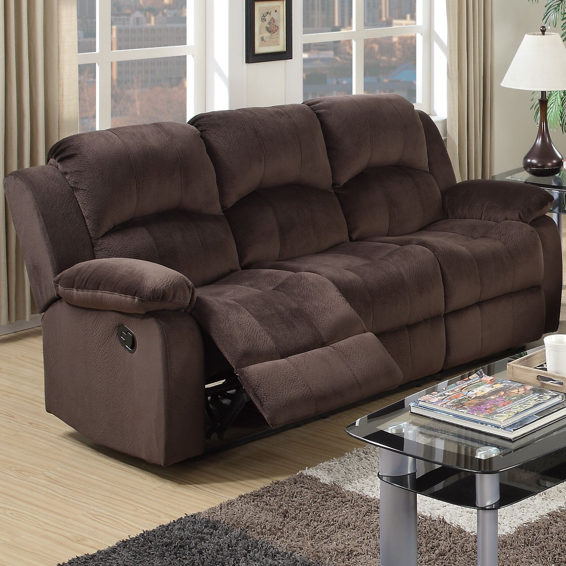 Modern Style Living Room Set With Reclining Home Essentials
