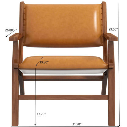 Hendrix - Antique Arm Chair - Brown / Rustic / Tan Ashcroft Furniture